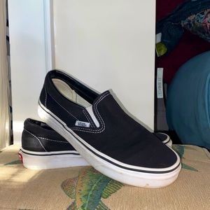 Vans Black Slip-on Shoe Unisex Men’s 6 Women’s 7.5